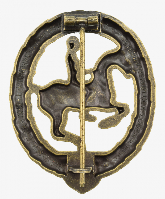 Deutsches Reiterabzeichen 3. Klasse Bronze 1930